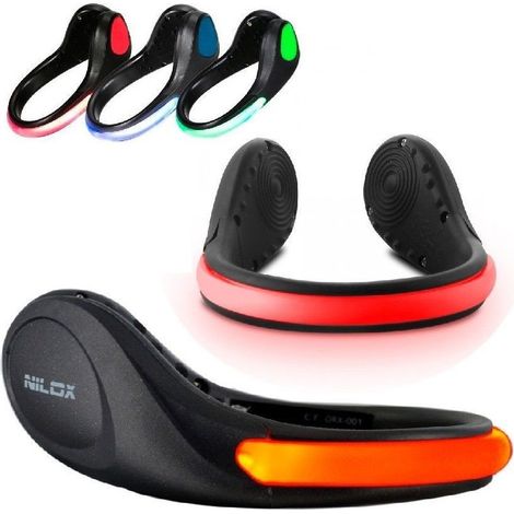 TRADE SHOP - Luce Led Per Scarpe Clip Visibilità Notturna Sicurezza Jogging Corsa -