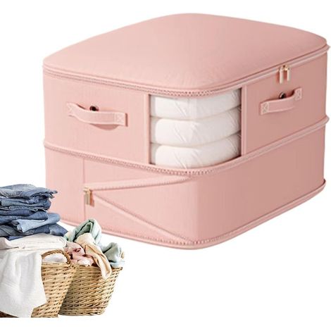 Sacs de rangement sous vide à compression, double couche avec fermeture éclair, pour couettes/literie, maison/chambre d'étudiant/penderie/camping-car/voyage/mariage-AquaForge (1/5)
