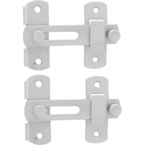 Verrou Coulissant - Acier Inoxydable - Pour Porte De Grange Alignée - Lot De 2 Pièces (1/4)