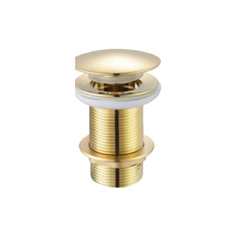 Push-Open-Ablauf, polierte Goldoptik, UNIVERSAL CLIC-CLAC WASCHBECKEN-ABLAUF, 66 mm (1/5)