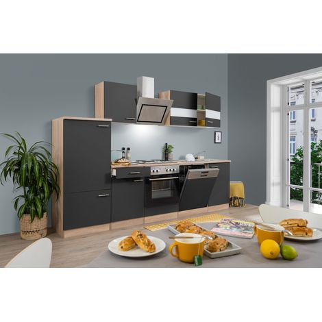 Cuisine Cuisine intégrée Chêne Noir Merle 280 cm Respekta (1/4)