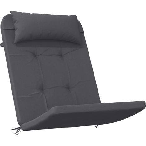 vidaXL Adirondack Chair Cushions 2 pcs Anthracite Oxford Fabric