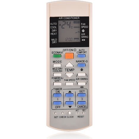 Replacement Air Conditioner Remote Control for Panasonic A75c3300 A75c3208 A75c3706 A75c3708 (1/5)