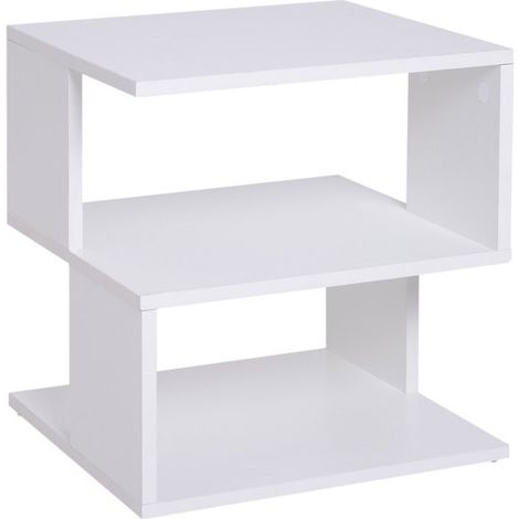 Table basse bout de canapé MARLY blanc (1/5)