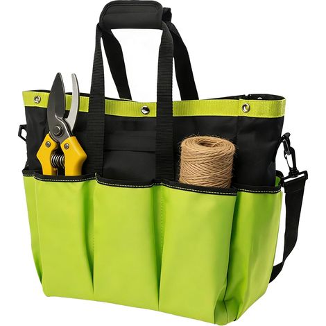 Sac à Outils de Jardin Organisateur de Rangement Multipoches Etanche Sac Résistant pour Outils de Jardin pour Femmes Hommes Jardinage Electricien Contracteur Mécanique Intérieur Extérieur (1/5)