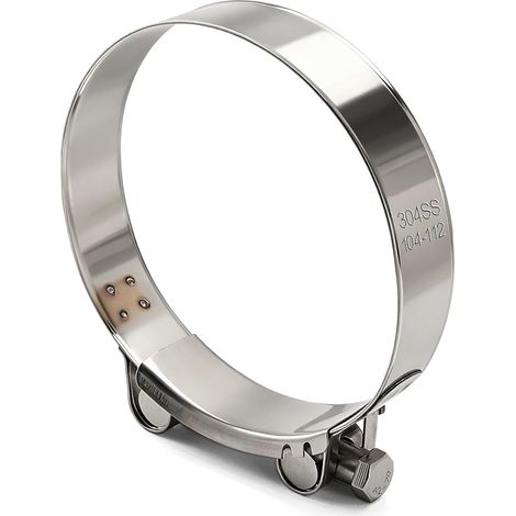 104-112 mm Colliers de Serrage à Boulon en T en Acier Inoxydable 304, Collier de Serrage à Boulon Articulé, pour Tuyau D'eau (1/5)