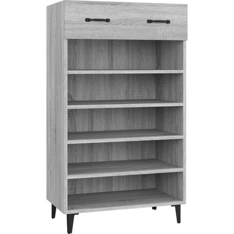 Maison Exclusive - Scarpiera Grigio Sonoma 60x35x105 cm in Legno Multistrato