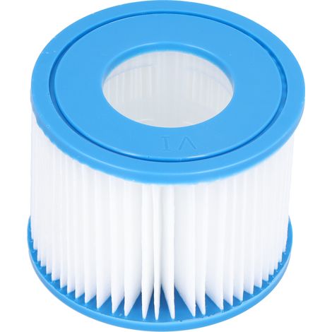 Cartouche filtrante de remplacement pour piscine hors-sol, filtre à eau compatible accessoires, lot de 2, rond, 15 cm, idéal piscine gonflable (1/5)