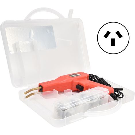 Soudeur plastique PVC portatif 220V avec fiche UK rouge – Machine multifonction pour réparation de pare-chocs auto et soudure manuelle. (1/5)
