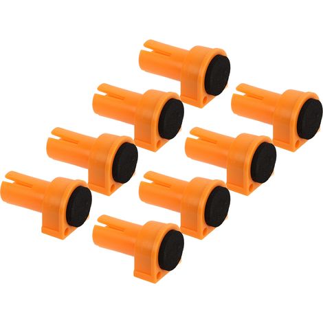 Lot de 8 butées d'établi en nylon antidérapant EVA, inserts de frein, accessoires de gabarit et de serrage pour le travail du bois, 20 mm (1/5)