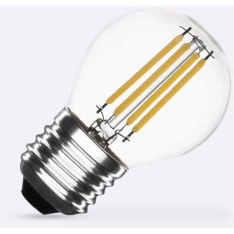 LED-Glühbirne Filament E27 4W 470 lm Dimmbar G45 No Flicker 4000K Neutralweiß