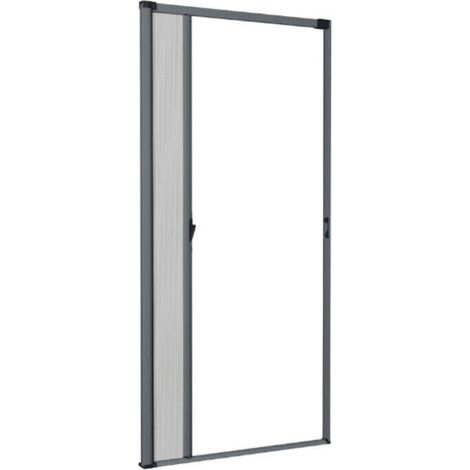 ZANZARIERA LATERALE PORTA FINESTRA PORTE RIDUCIBILE FRIZIONE 115X230 GRIGIO 3411