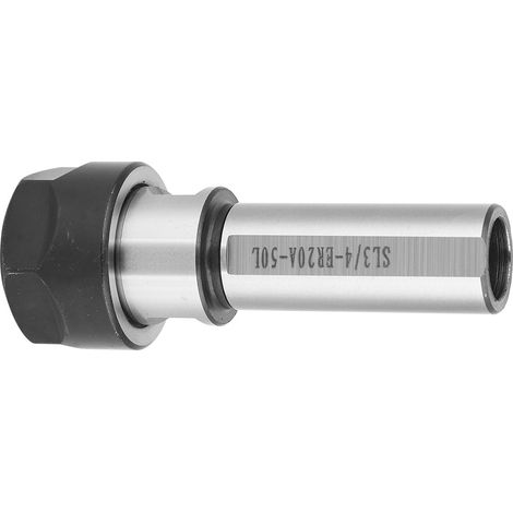 Porte-pince ER20A-50L C3/4 Tige d'extension de fraisage, barre de tournage, rallonge de mandrin à ressort, longueur 50mm, acier durable (1/5)