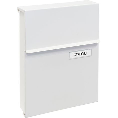 Boîte aux Lettres Individuelle en Acier Taille S (Courrier Format A5) avec Serrure Protégée Anti-Pluie Petite Boîte aux Lettres Murale Facile à Installer Blanc (1/5)