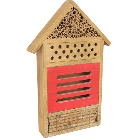 Nichoir en bois pour abeilles, hôtel à insectes, abri, décoration de jardin, boîte à nids (1/5)