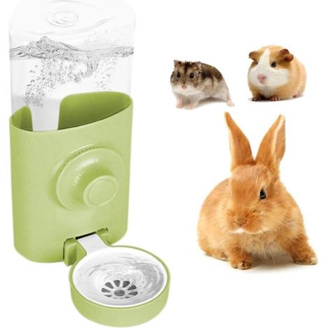 Automatische Tränke – 600 ml – Für Kaninchen, Meerschweinchen, Chinchillas, Igel, Frettchen – Käfigbefestigung – Grün (1/5)