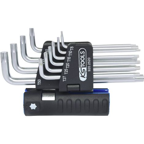 Jeu de clés mâles Torx 3 en 1,10 pcs longues