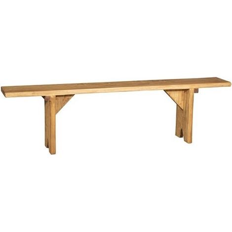 Panca Lunga in Legno massello da Esterno Interno Giardino Solida Robusta