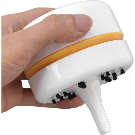 Aspirateur de bureau Mini USB automatique, balai à poussière de table, batterie rechargeable 18650 600 mAh, blanc (1/5)
