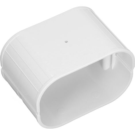 Raccord droit pour tuyau de climatisation, gaine de protection blanche en PVC pour système de climatisation central mini-split (1/5)