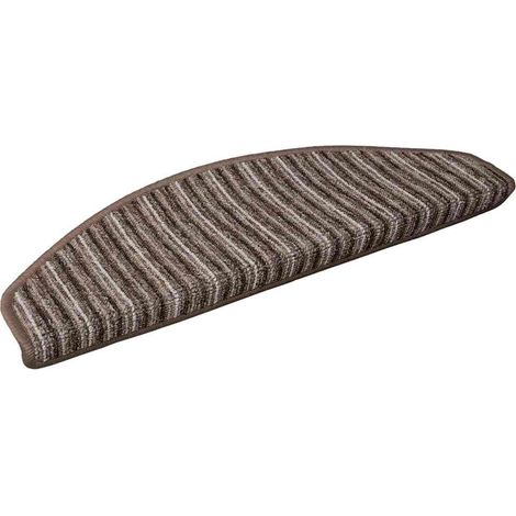 Self-adhesive Stair Mats 15 pcs Brown 65 x 21 x 4 cm vidaXL