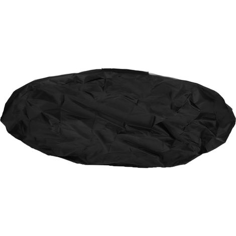 Rideau de piscine rond 180 cm noir, protection antipoussière, housse résistante pour spa et barbecue, couverture étanche imperméable, liner de bassin extérieur, accessoire de jardin durable (1/5)