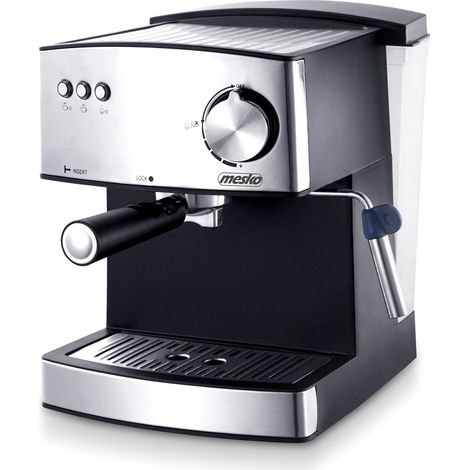 Mesko MS4403 machine à café 850W - Machine à expresso -  Réservoir d'eau amovible de 1,6 L - Pression 15 Bar