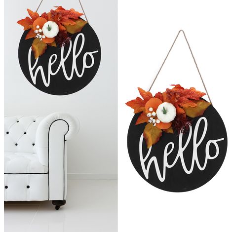 Halloween-Dekorationen, Türschilder, Osterdekorationen, Verandaschmuck, festliche und geheimnisvolle Atmosphäre, Außendekorationen, Blätter, Ginkgonüsse (1/5)