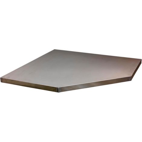 Apms60ss Plan de Travail en Acier Inoxydable pour Armoire d'angle modulaire 865 mm (1/4)