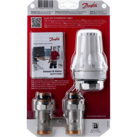 Robinet thermostatique Danfoss 013g5132 compatible Kermi facile installation