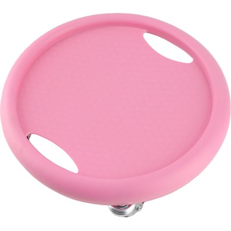 Planche à roulettes pour exercices abdominaux, 4 rouleaux pivotants à 360°, silencieuse, supportant une charge importante, avec plaque abdominale rose (1/5)