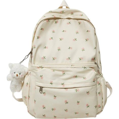 Laptop-Rucksack mit Blumenmuster, weich, atmungsaktiv und geruchsneutral, ideal zum Einkaufen und für Outdoor-Aktivitäten A( )