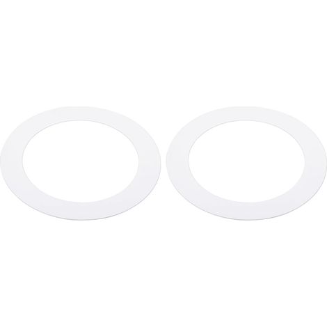 2Pcs, 4.13 Inch (105mm) Outer Diameter, 2.99 Inch (76mm) Inner Diameter, White Matte Finish. (1/5)