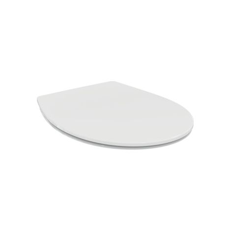 Porcher – Abattant WC ultrafin blanc 445x365mm – Fixation par dessous – Thermodur pour usage intensif – Abattant adulte pour WC