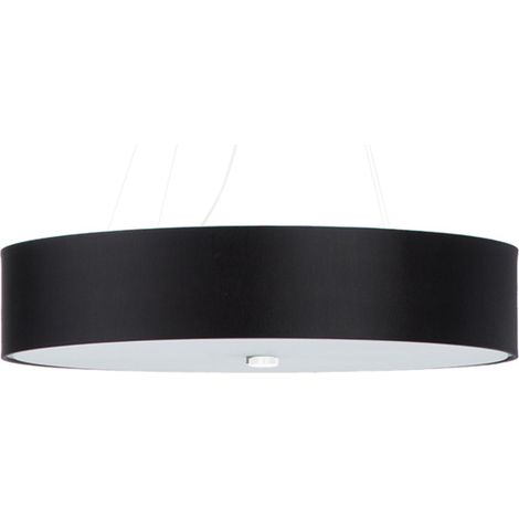 Suspension noire abat-jour tissu Ø60 5xE27 Sollux SKALA (1/5)