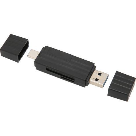 Lecteur de cartes multifonction Lenovo Thinkplus TC101, compatible cartes SD et téléphones portables Type-C, lecteur de cartes multifonction USB 3.0 haute vitesse tout-en-un (1/5)