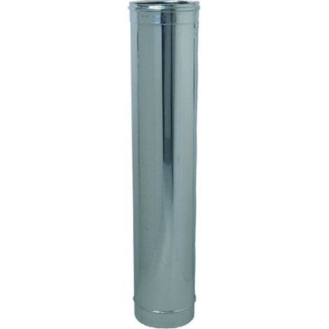 Rauchrohr 8 cm, 100x8x8 in Edelstahl