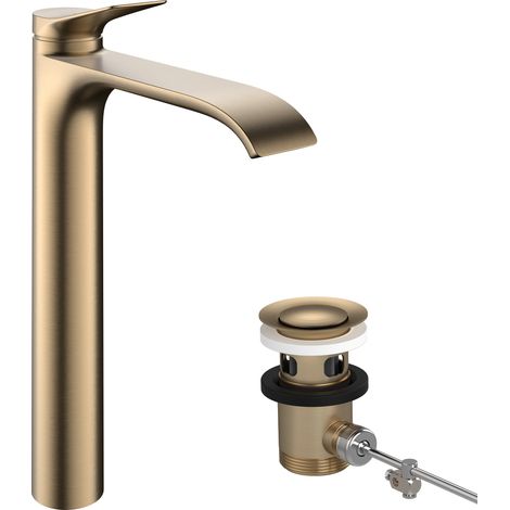 Hansgrohe – Mitigeur de lavabo monocommande 191mm – CoolStart pour eau froide – EcoSmart 5 l/min – AirPower jet plein – Design élégant (1/2)