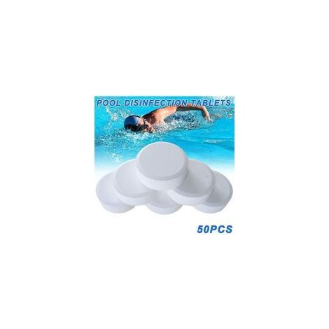 50 pastilles de chlore multifonction désinfection instantanée pour baignoire piscine Spa-ksize THSINDE (1/5)