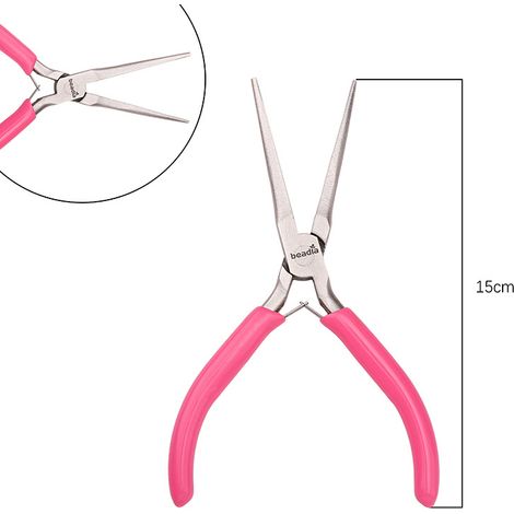 Pince à becs fins forgée en acier à haute teneur en carbone - Mini - Bricolage