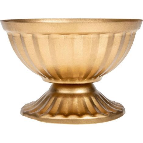 Vase à fleurs, contenant pour composition florale, pot de rangement pour fleurs fraîches et séchées-10.00X10.00X6.70CM-Golden (1/3)