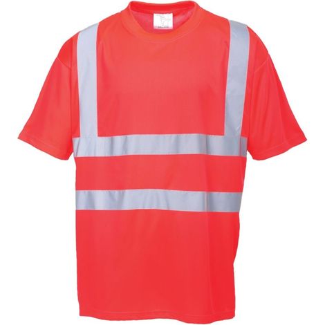 Maglietta Hi-vis Colore: Rosso Taglia M - Portwest