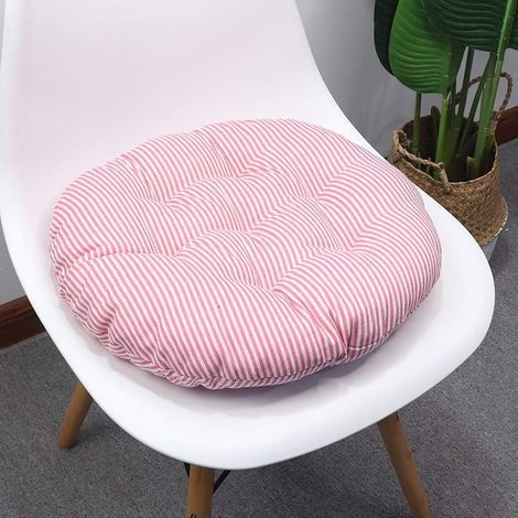 Galette de chaise ronde confortable pour salle à manger, Coussins de chaise de luxe pour jardin, patio, maison, ensemble de 2 coussins de chaise pour restaurant de jardin, bureau à domicile, 40x40 cm (1/4)