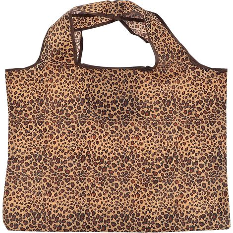 sac de courses en tissu Oxford à imprimé léopard Pliable et (1/5)