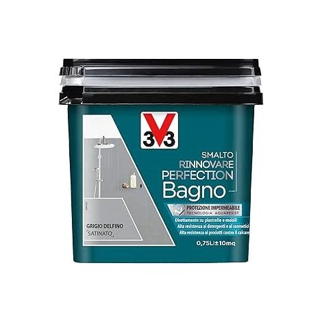 V33 - SMALTO RINNOVARE PERFECTION BAGNO750ML GRIGIO DELFINO SATINATO