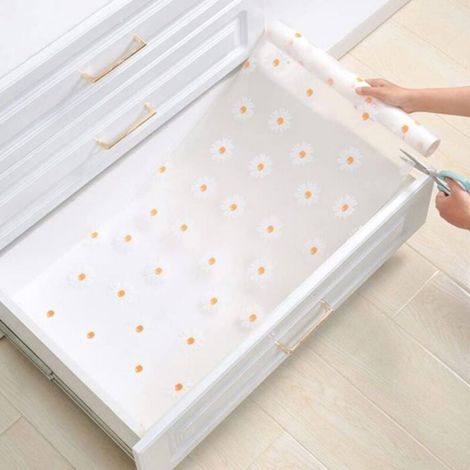 Tapis De Tiroir - EVA Antiderapant Lavable Pour Cuisine Placard Refrigerateur - 100 X 45 Cm - Noir (1/4)
