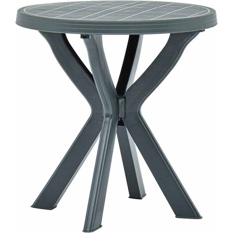 vidaXL Mesa bistro verde plástico Ø70 cm (1/5)