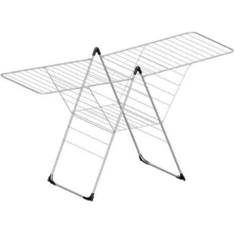 Séchoir à linge sur pied 33m en acier avec revêtement en poudre – Dimensions 180x60x101cm – Accessoires inclus : 4 patins en plastique