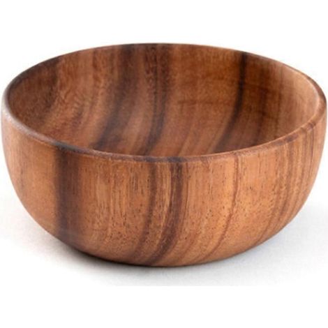 Saladier en bois, bol à dessert rond, plat de service, bol à soupe C-167cm (1/5)