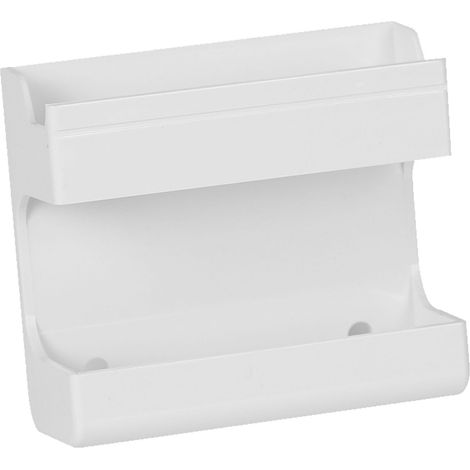 Support mural pour téléphone en plastique auto-adhésif, support de chargement multifonctionnel, boîte de rangement pour télécommande TV pour la maison (1/5)